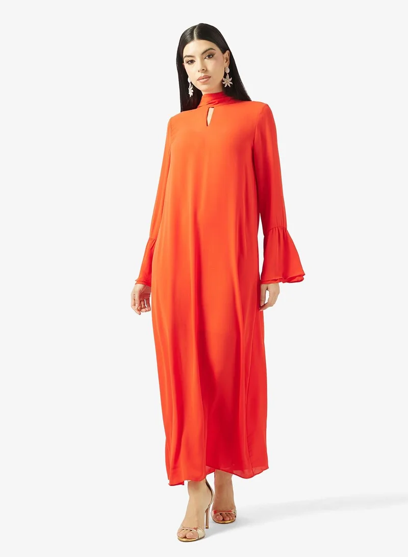 فيرو مودا فستان ماكسي بياقة عالية